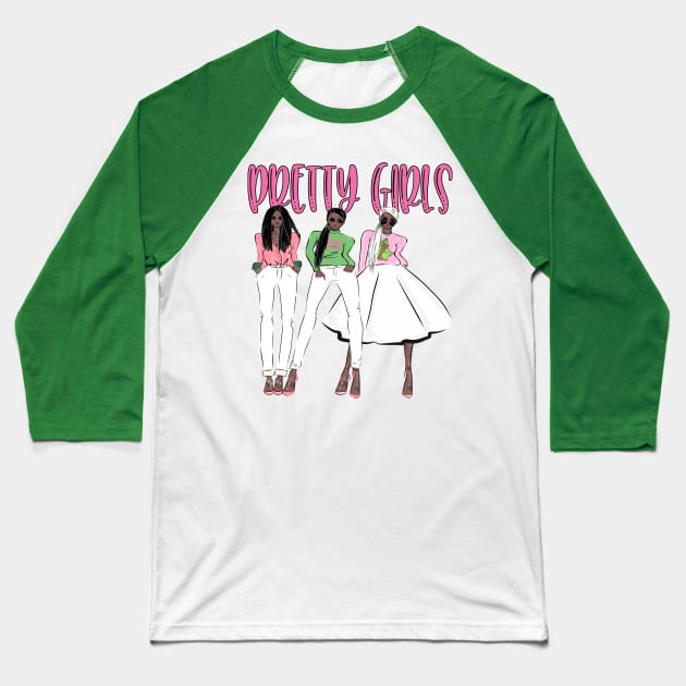 Pretty Girls 1908 Baseball T-Shirt by Pretty Phoxie LLC